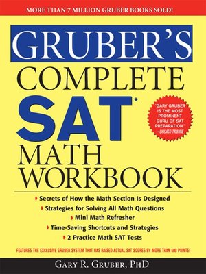 cover image of Gruber's Complete SAT Math Workbook